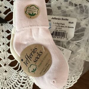 Jefferies Socks Light Pink Baby Organic Cotton Sock - Single Pair